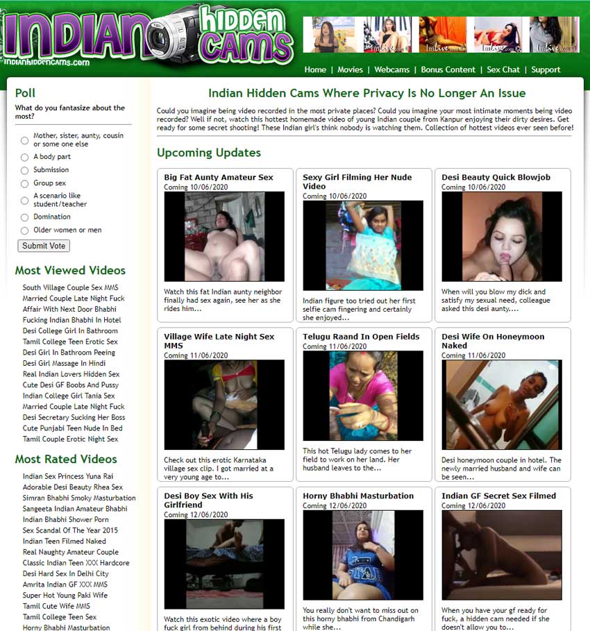 Indian Hidden Cams Members Area Screen Caps picture