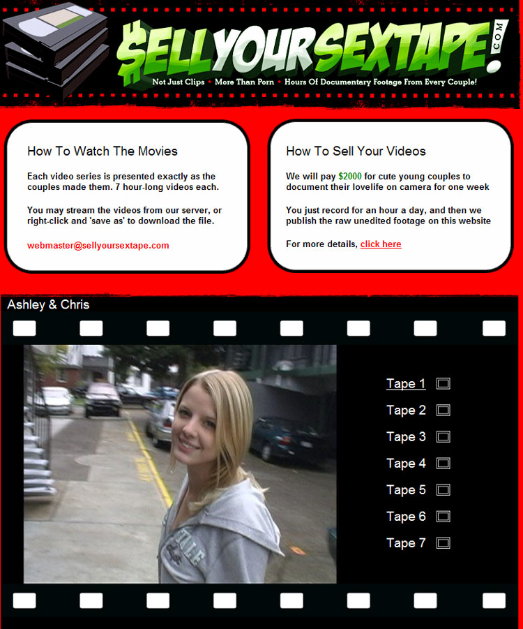 Sell Your Sex Tape Members Area Screen Caps photo