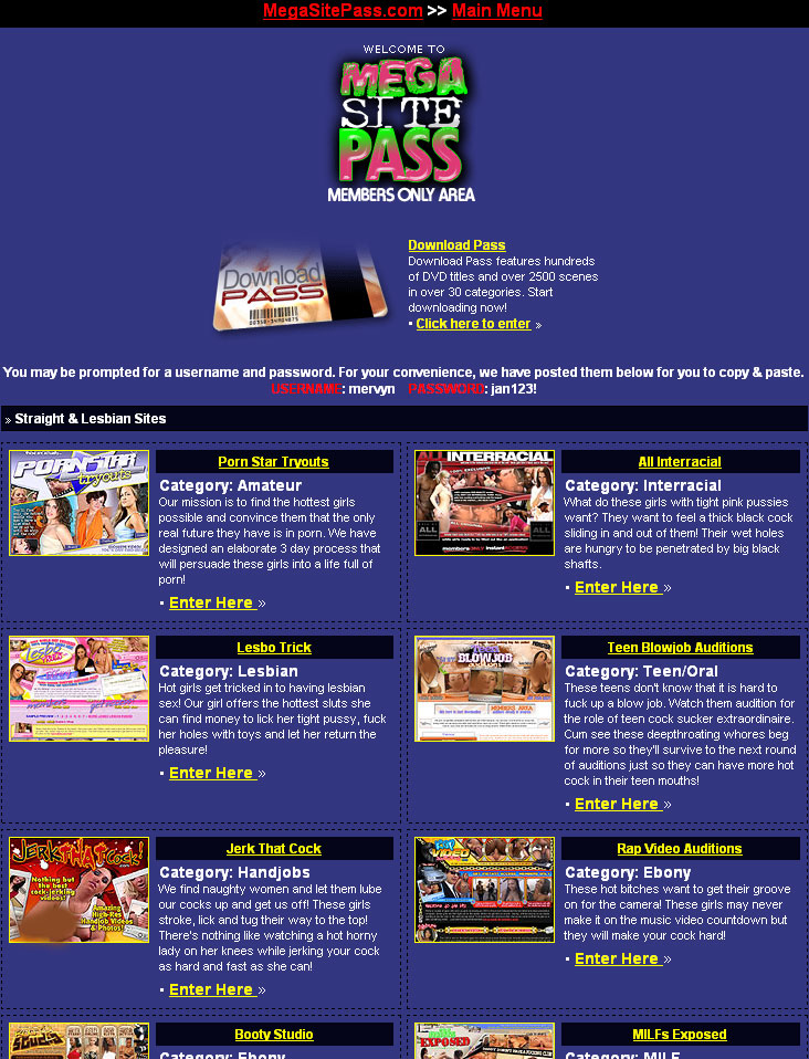 Mega Site Pass screenshot 1