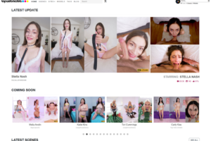 A screenshot of TopWebModels porn site
