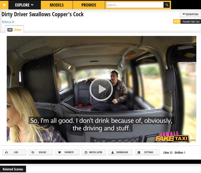Female Fake Taxi — скриншот 1