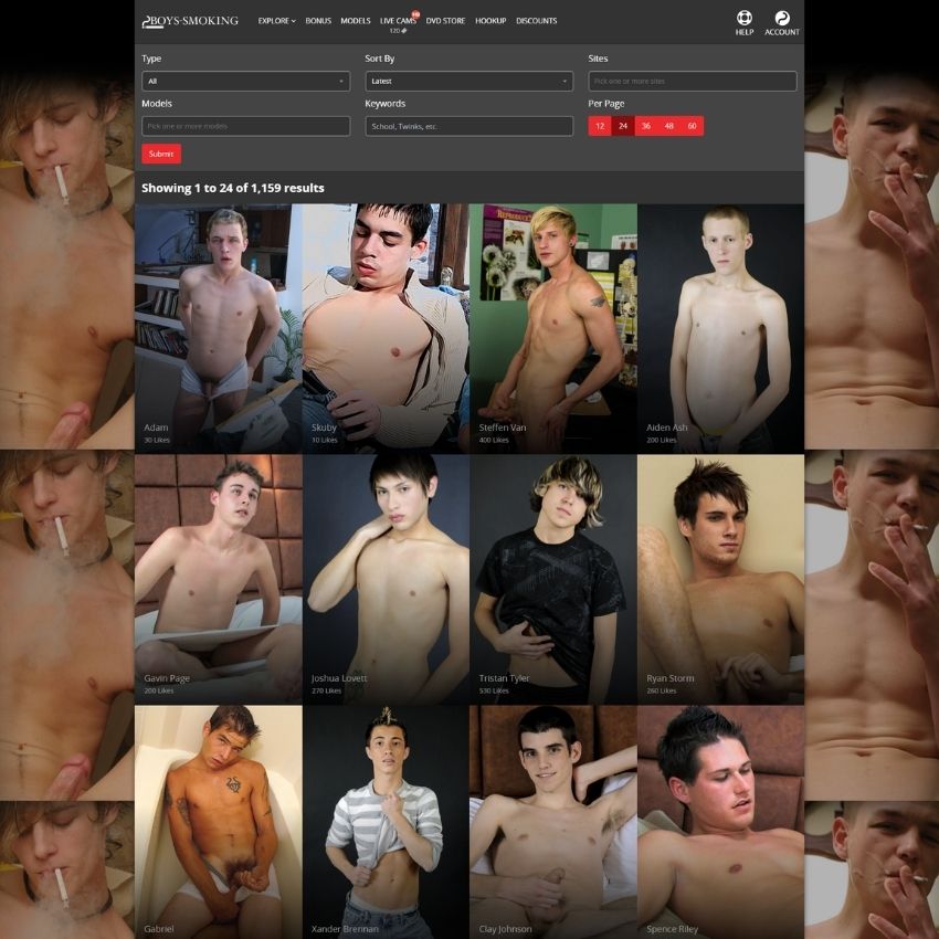 Boys-Smoking screenshot 1