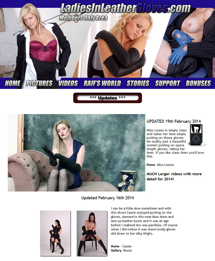 Ladies in Leather Gloves