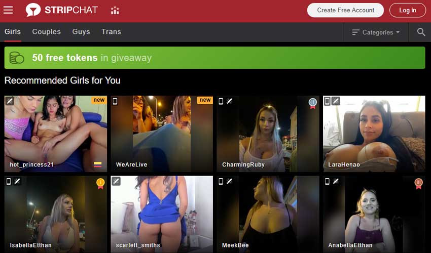 Top Cam sites